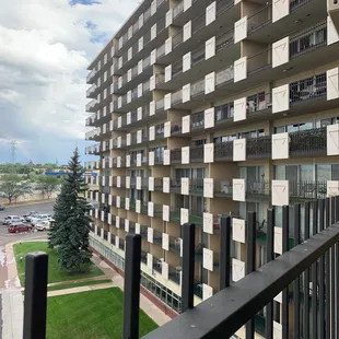 Our early evening view from our 5th floor balcony.