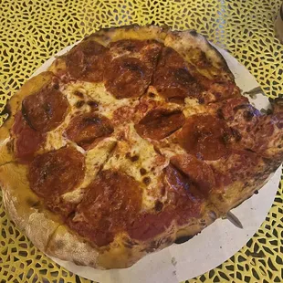 pepperoni and cheese pizza