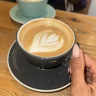 Vanilla rose latte and SF vanilla latte