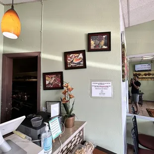 the interior of a restaurant