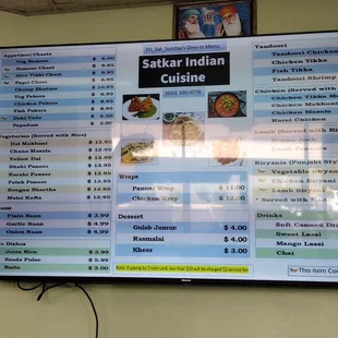 This was the menu before they went all vegetarian only in October