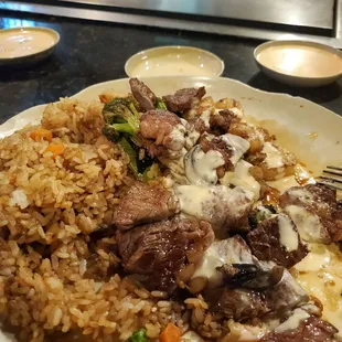 Rice, Shrimp and Beef