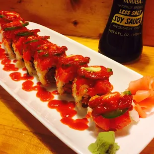 Hot Roll ordered extra spicy  My mouth was burning and my nose was runny but sooo good