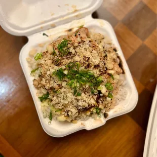 Macadamia Aburi Salmon.