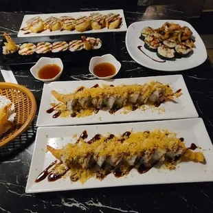 sushi and sashimi, sushi, food, sashimi