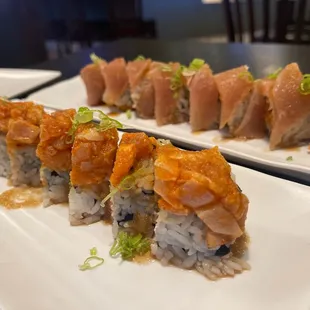 Spicy Albacore Roll and Albacore Delight Roll