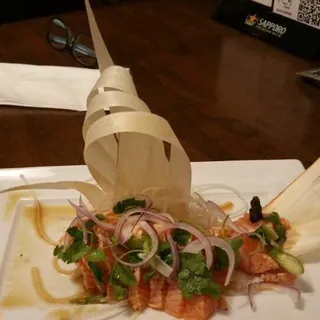 Cajun Seared Salmon Sashimi
