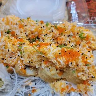 a close up of a plate of food