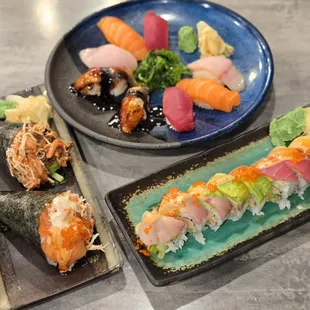 Sushi Special, Rainbow Roll, Satori HR, Salmon Skin HR