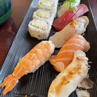 Sushi Platter (6 Pcs with Soup and Salad)