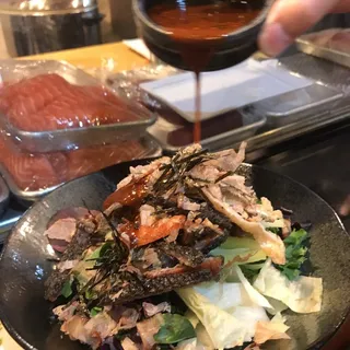 Salmon Skin Salad