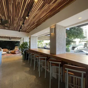 Teak counter