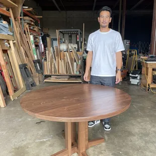 Walnut dining table
