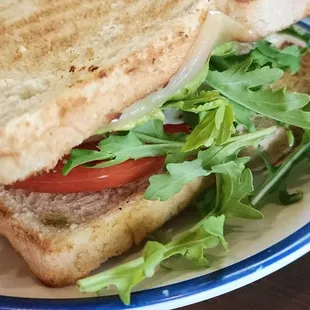 Green breakfast sandwich on sourdough