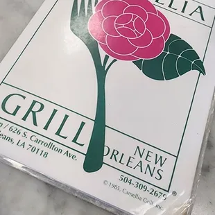 a menu for a new orleans restaurant