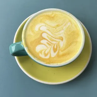Golden turmeric latte