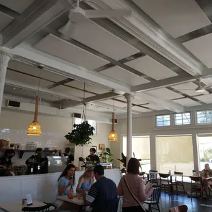 Inside.  Very bright and airy. Nice place to hang out