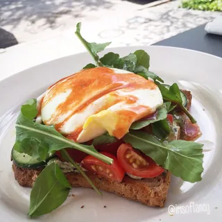 Open-Faced Breakfast Sandwich