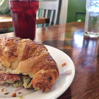 Green Eggs and Ham Breakfast Sandwich