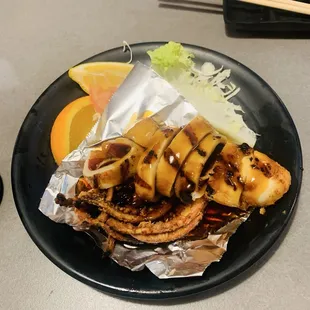 Grilled yaki, too tough, not good.