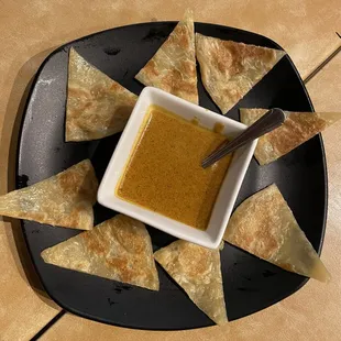 roti with yellow curry