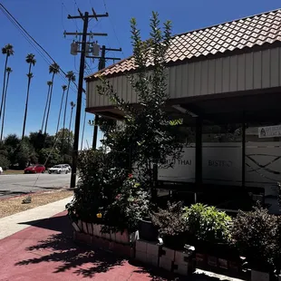 Outside