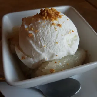 Sweet Sticky Rice with Coconut Ice Cream