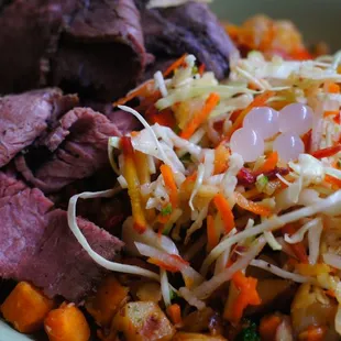 Beef with potato hash