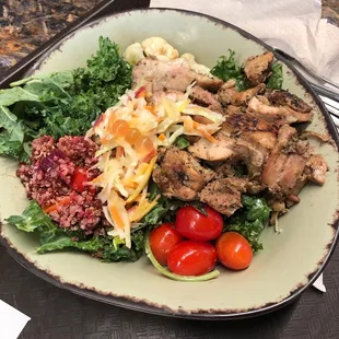 Wood grilled chicken salad