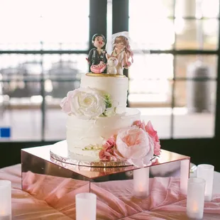 Strawberry Shortcake two-tiered Wedding Cake