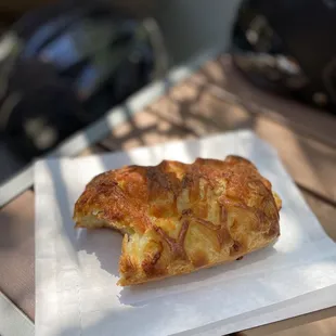 Leek and Parmesan pastry. Delicious!