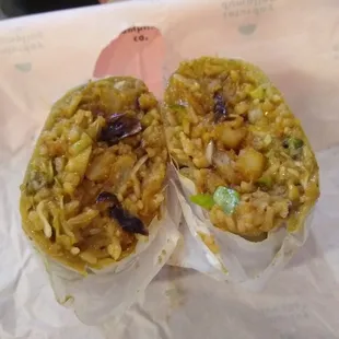 Silk Road Veggie Special Scallion Pancake Burrito