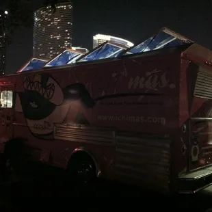 a red food truck