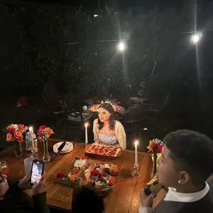 Beautiful table setting for my daughters birthday