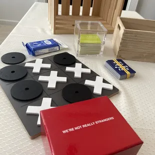 Games provided for use with picnic