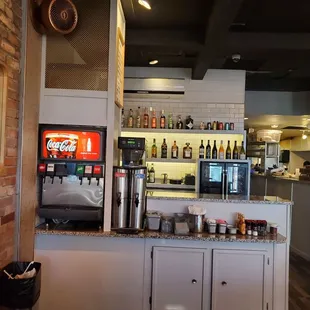 a view of the counter area