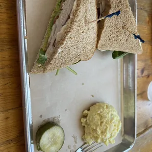 West Coast Turkey sandwich and potato salad