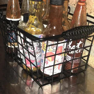 Various hot sauces