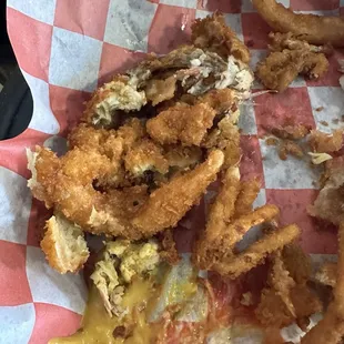 SoftShell Crabs and Onion Rings