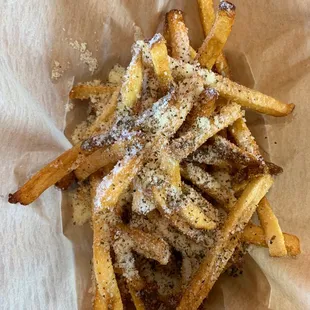 These Garlic Parmesan Fries are AWESOMELY DELICIOUS!!! These are one of my favorite kind of fries @ SnT!