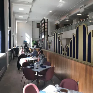 One side of the seating area