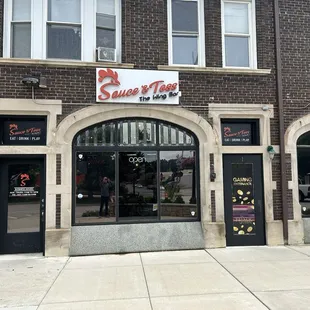 View from the street out front