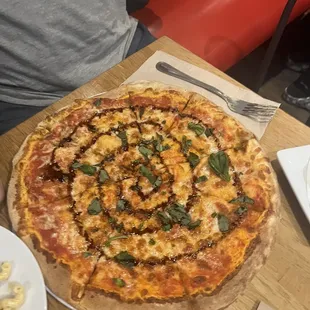 Mozzarella , Fontina &amp; Basil Pizza