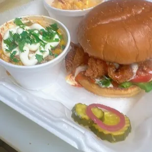 Cilantro Buffalo Sandwich