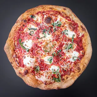 Bros Fav Cheese Pizza - Fresh Mozzarella &amp; Basil On Tomato Sauce.