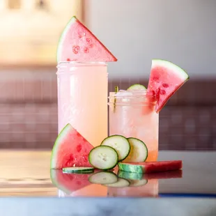 Cucumber Watermelon Lemonade