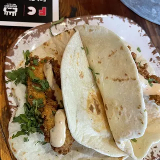 4 Fried Chicken Tacos