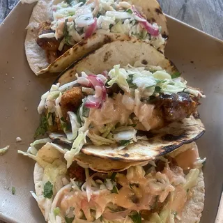 4 Fried Chicken Tacos