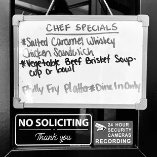Specials of the Day