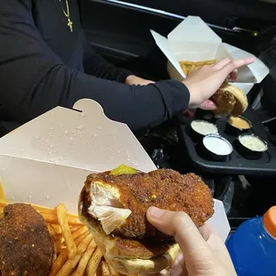 Nashville chicken sammie